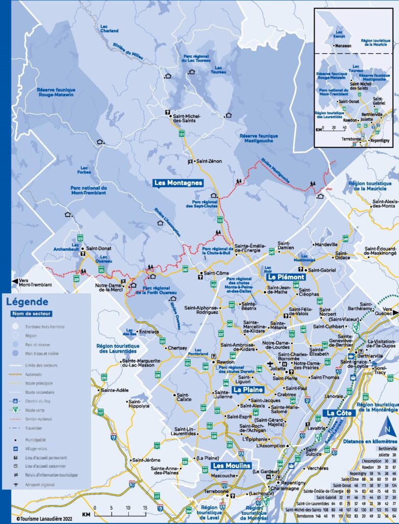 Carte de Lanaudière.
