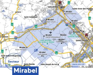 Carte de la ville de Mirabel