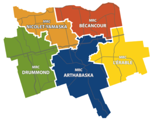 Municipalités régionales de comté (MRC) du Centre-du-Québec