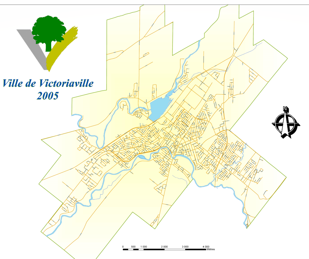 Carte de Victoriaville.
