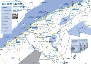 Carte touristique du Bas-Saint-Laurent