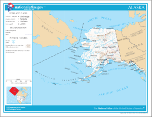 Carte de l'Alaska