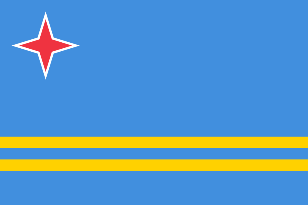 Le drapeau d'Aruba