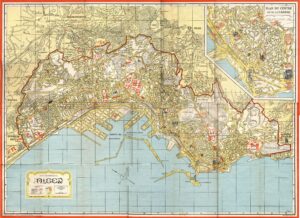 Plan monumental d'Alger de 1950.