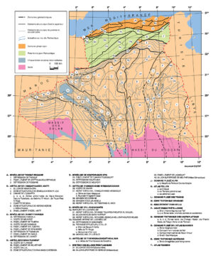 Carte géologique et structurale de l’Algérie