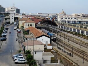 La gare ferroviaire d'Alger.