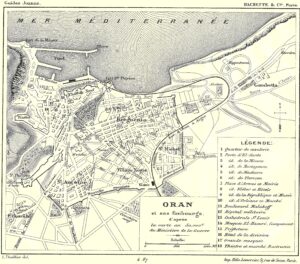 Carte d'Oran de 1887.