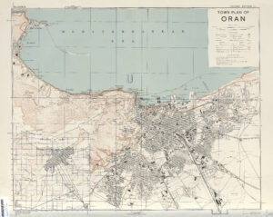 Carte d’Oran et sa région 1942