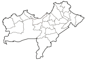 Carte vierge de la wilaya d’Oran