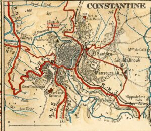 Carte de Constantine circa 1920.