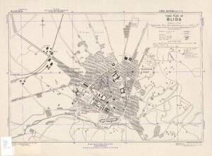 Plan de la ville de Blida de 1942