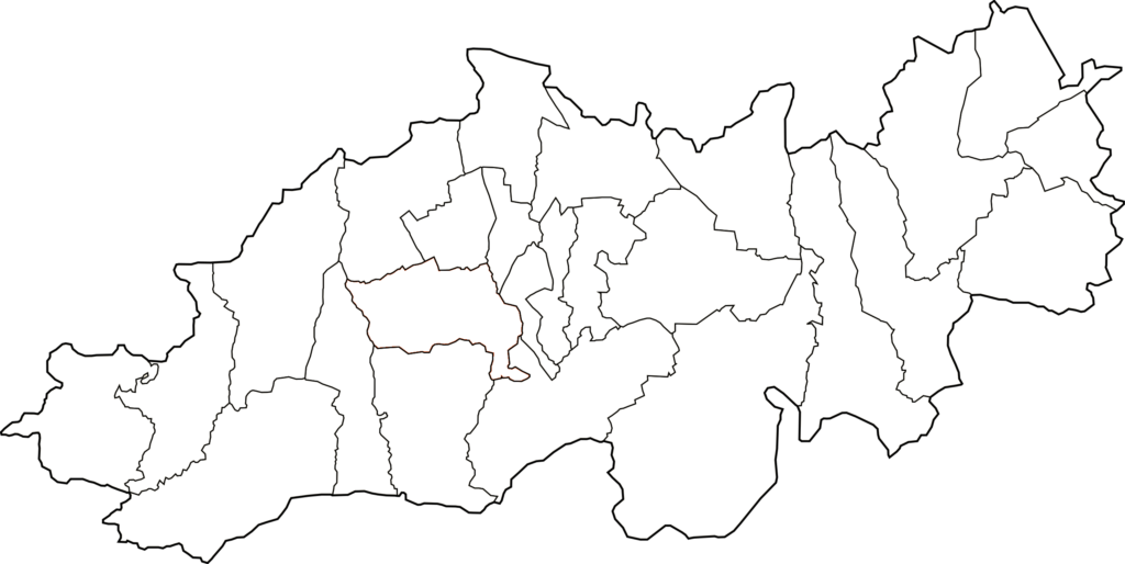 Carte vierge de la wilaya de Blida.