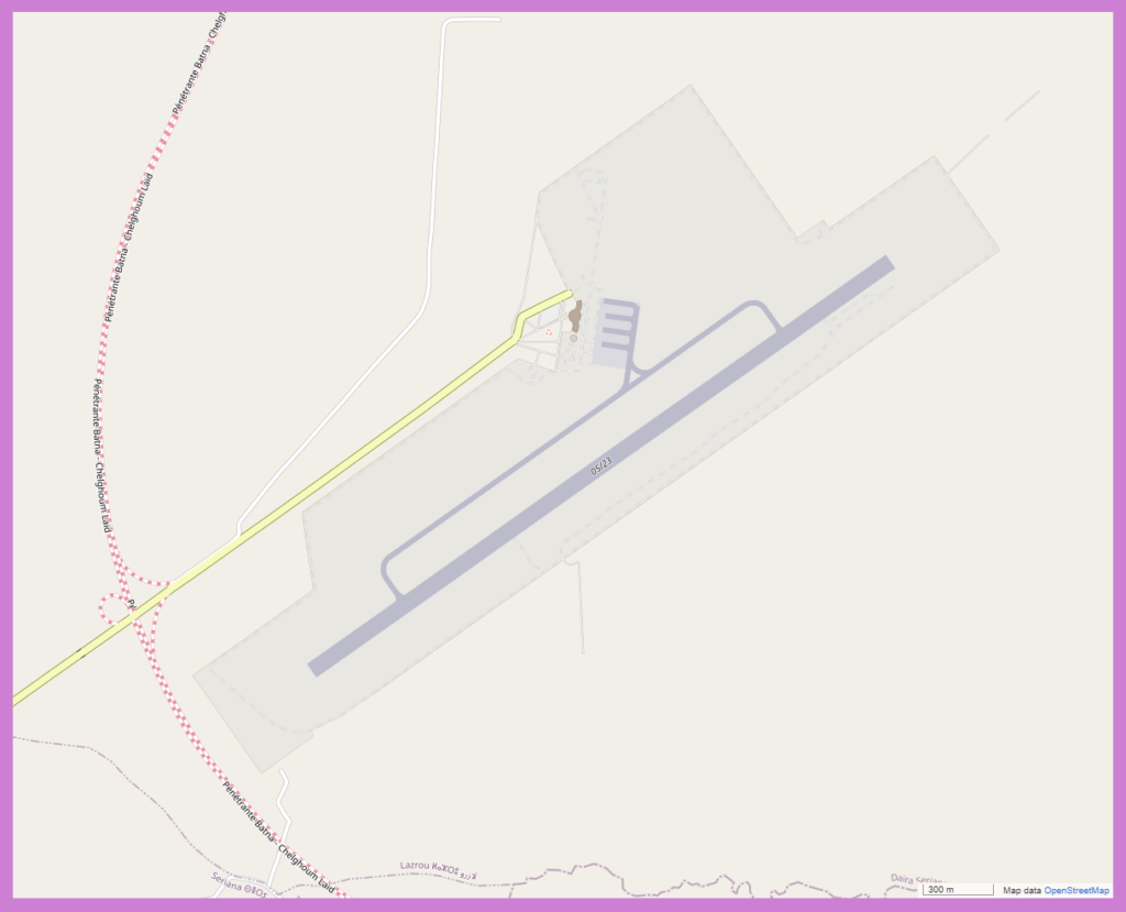 Plan de l'aéroport de Batna - Mostepha Ben Boulaid.