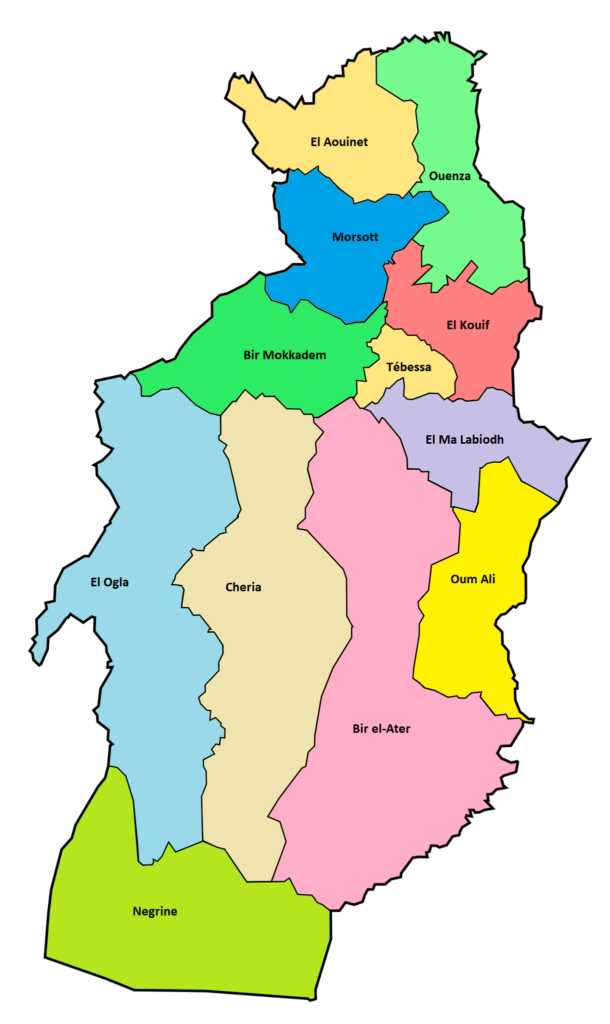 Quelles Sont Les Da ras De La Wilaya De T bessa