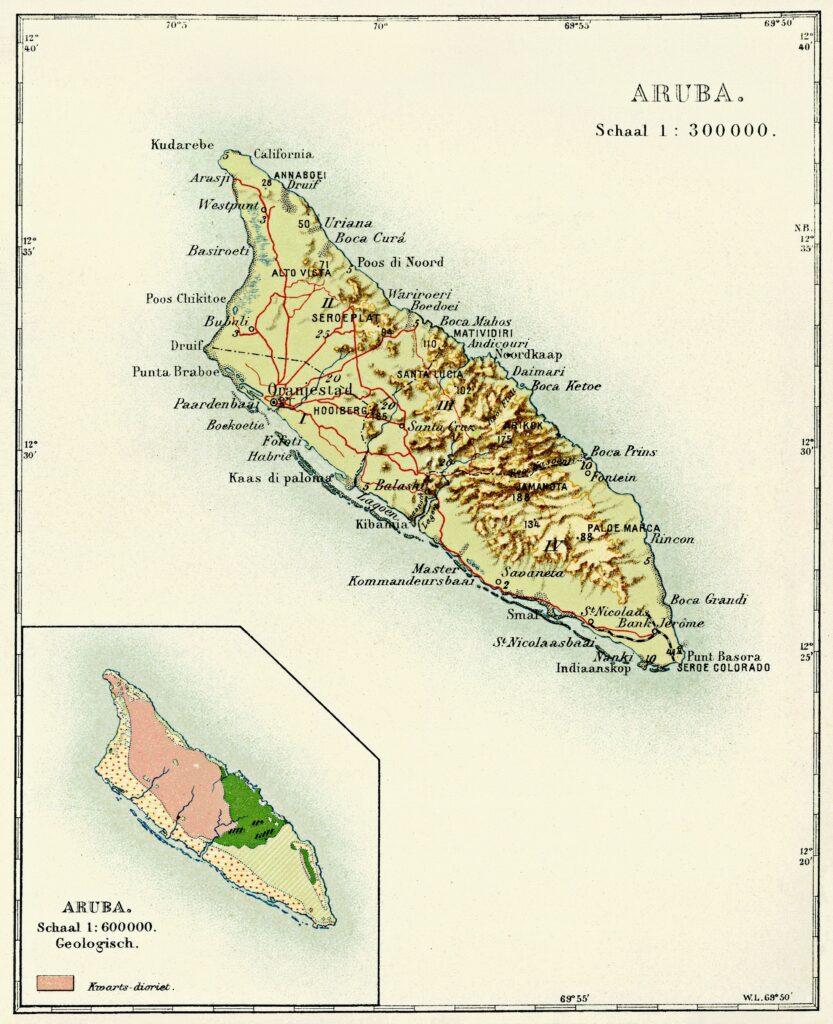 Carte d'Aruba