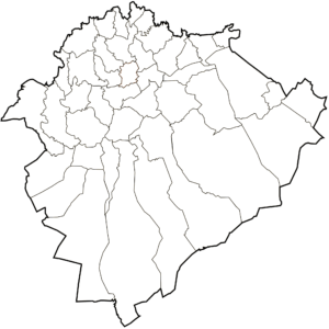 Carte vierge de la wilaya de Tiaret