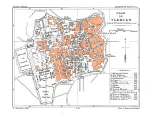 Plan de la ville de Tlemcen 1888.