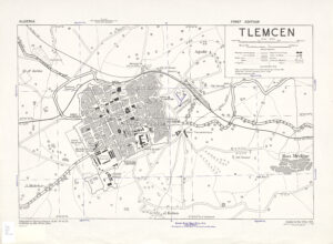 Plan de la ville de Tlemcen de 1942
