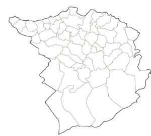 Carte vierge de la wilaya de Tlemcen