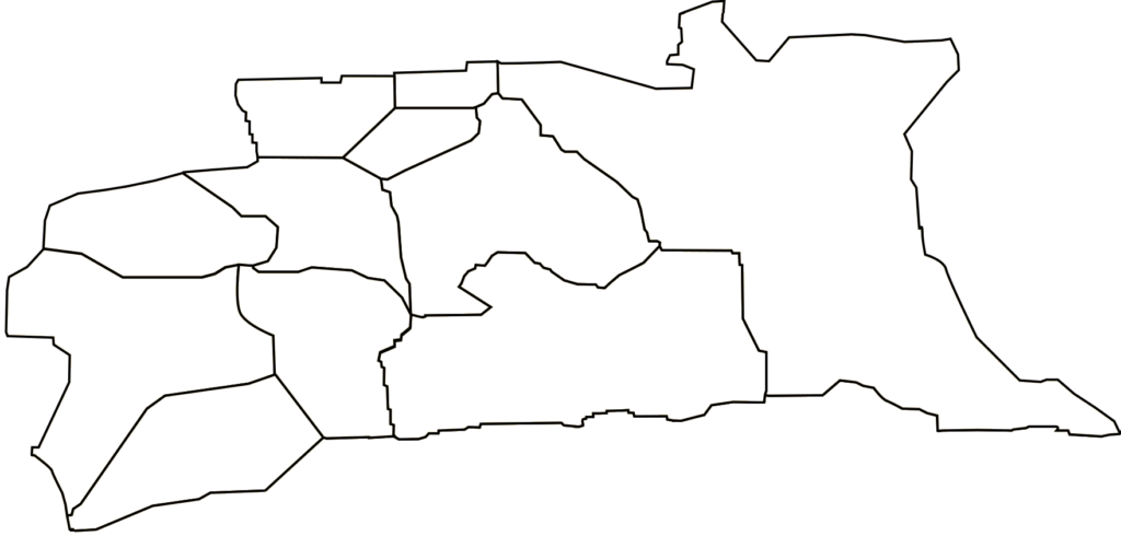 Carte vierge de la wilaya de Béchar.