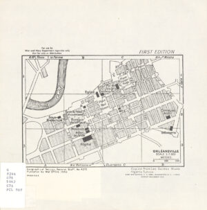 Plan de la ville d’Orléansville de 1942