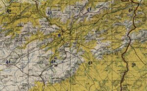 Carte topographique de la région de Souk Ahras.