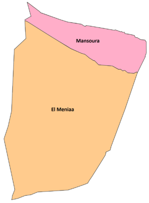 Quelles sont les daïras de la wilaya d’El Meniaa ?