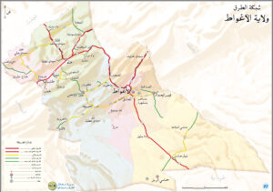 Carte routière de Laghouat