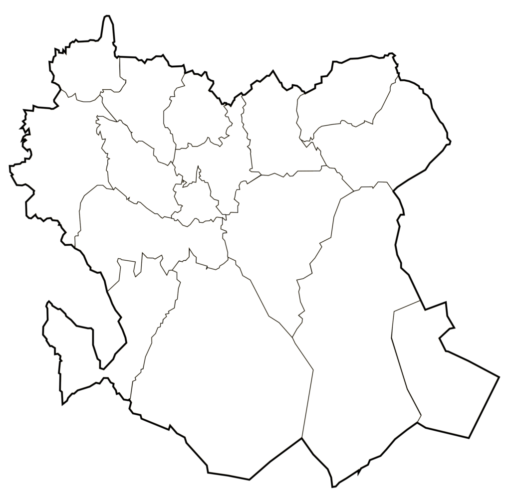 Carte vierge de la wilaya de Saïda.