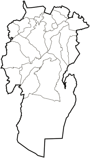 Carte vierge de la wilaya de Khenchela