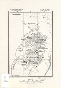 Plan de la ville de Bou Saâda de 1942.