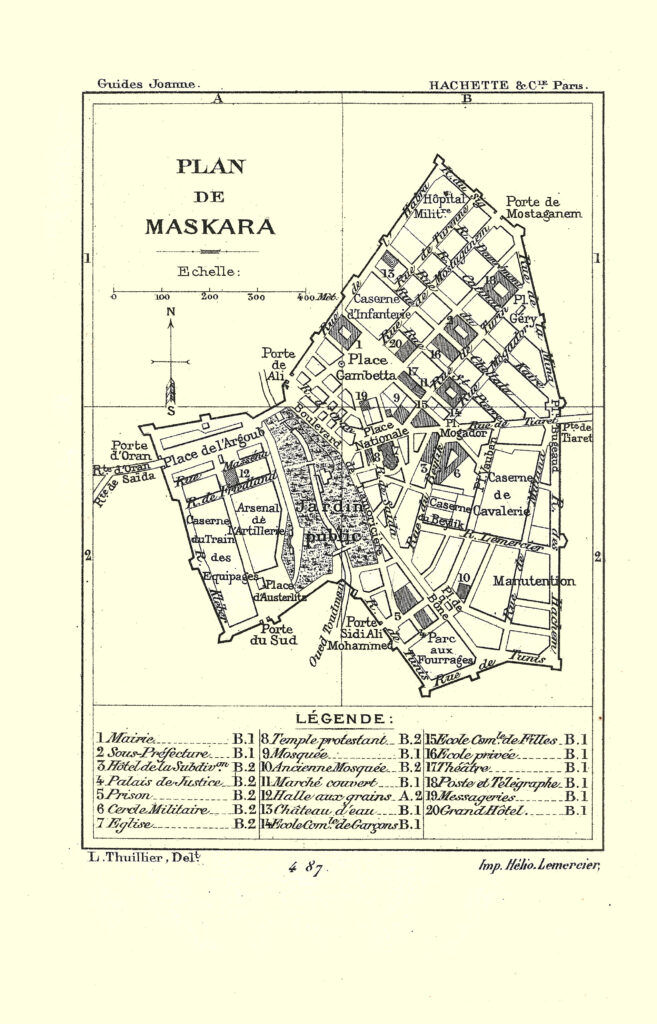 Plan de Maskara de 1887.