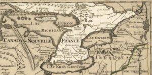 Carte de l’Ontario en 1718