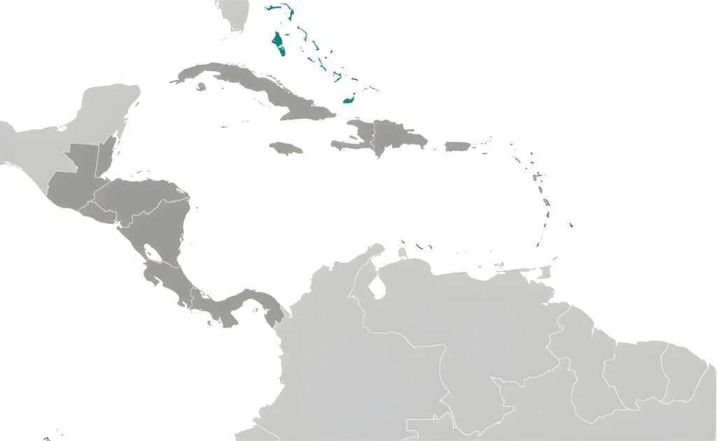 Carte de localisation des Bahamas