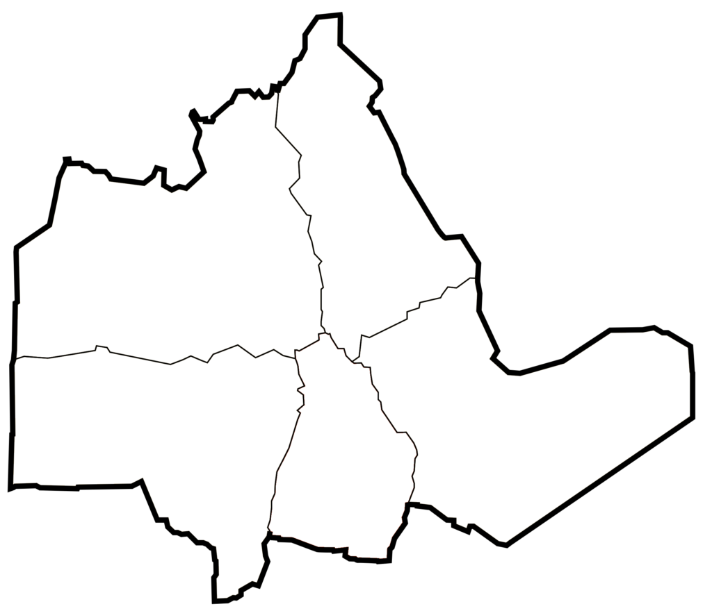 Carte vierge de la wilaya de Tamanrasset.
