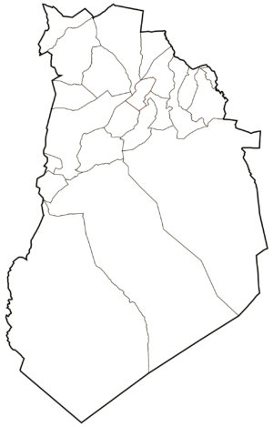 Carte vierge de la wilaya d’El Bayadh