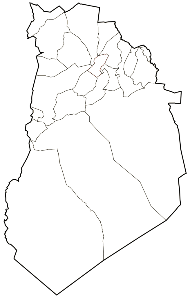 Carte vierge de la wilaya d'El Bayadh.