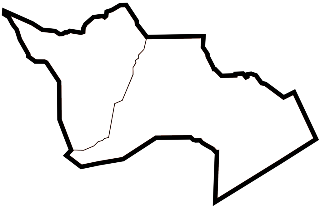 Carte vierge de la wilaya de Djanet.