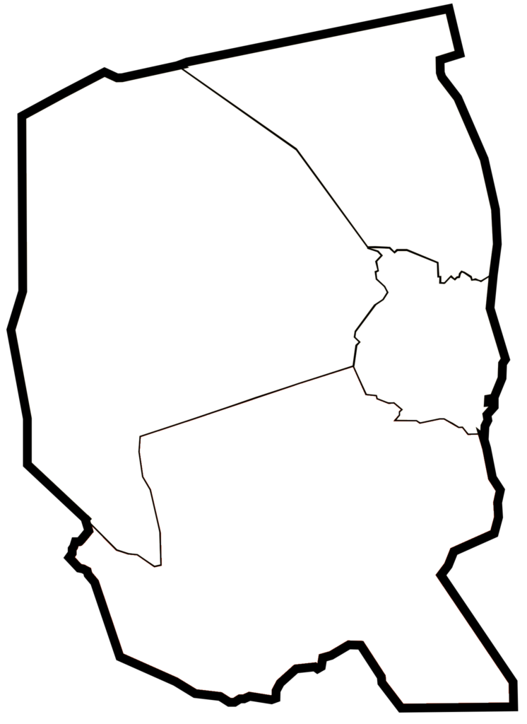 Carte vierge de la wilaya d'Illizi.