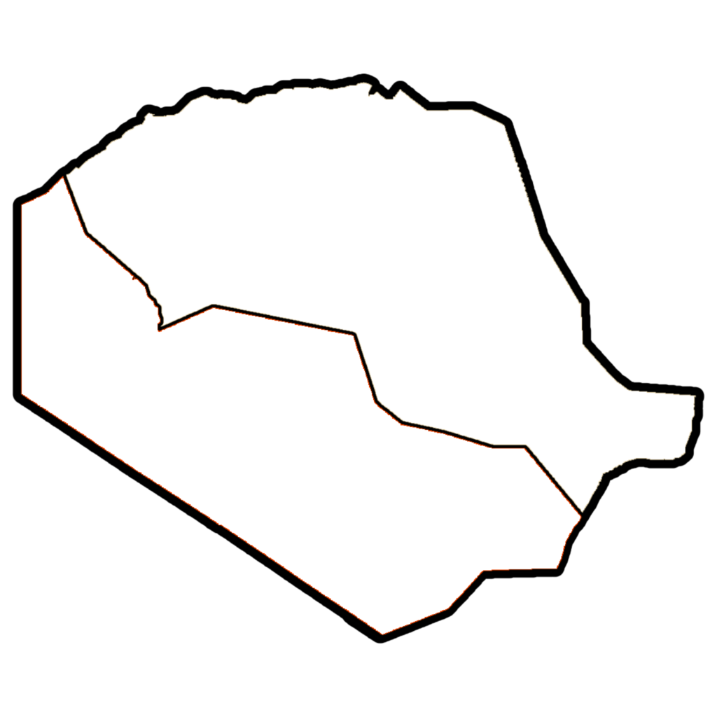 Carte vierge de la wilaya de Tindouf.