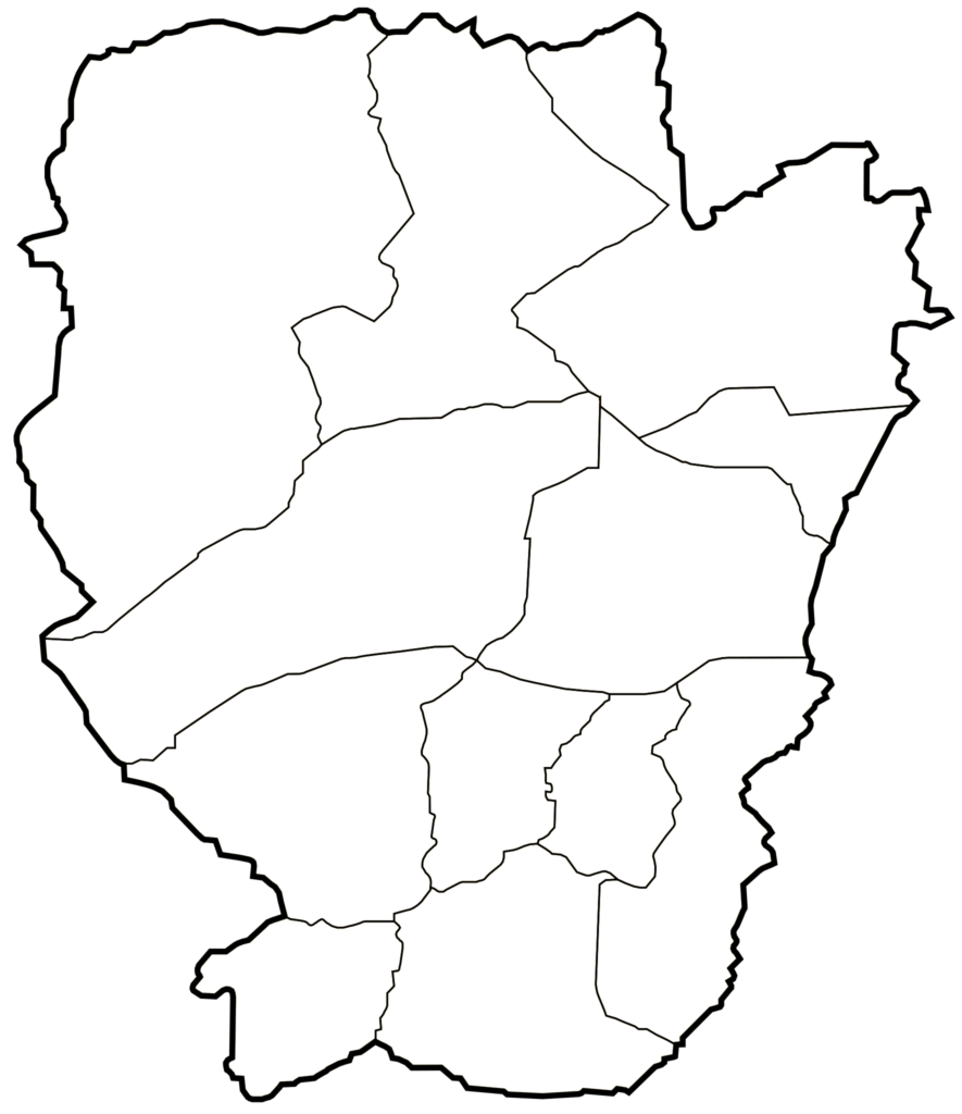 Carte vierge de la wilaya de Naâma.