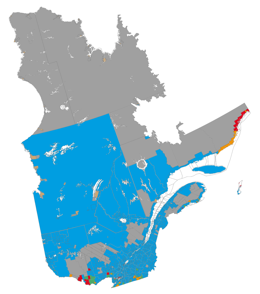 Carte linguistique du Québec