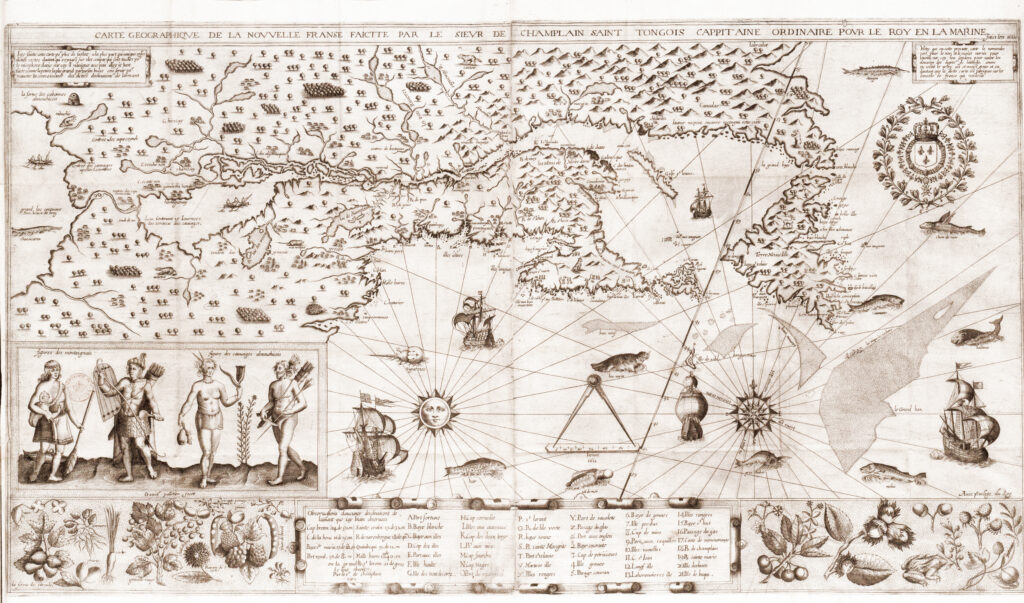 Carte geographique de la Nouvelle France 1612