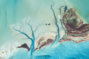 Vasières et chenaux de marée du Grand Banc des Bahamas