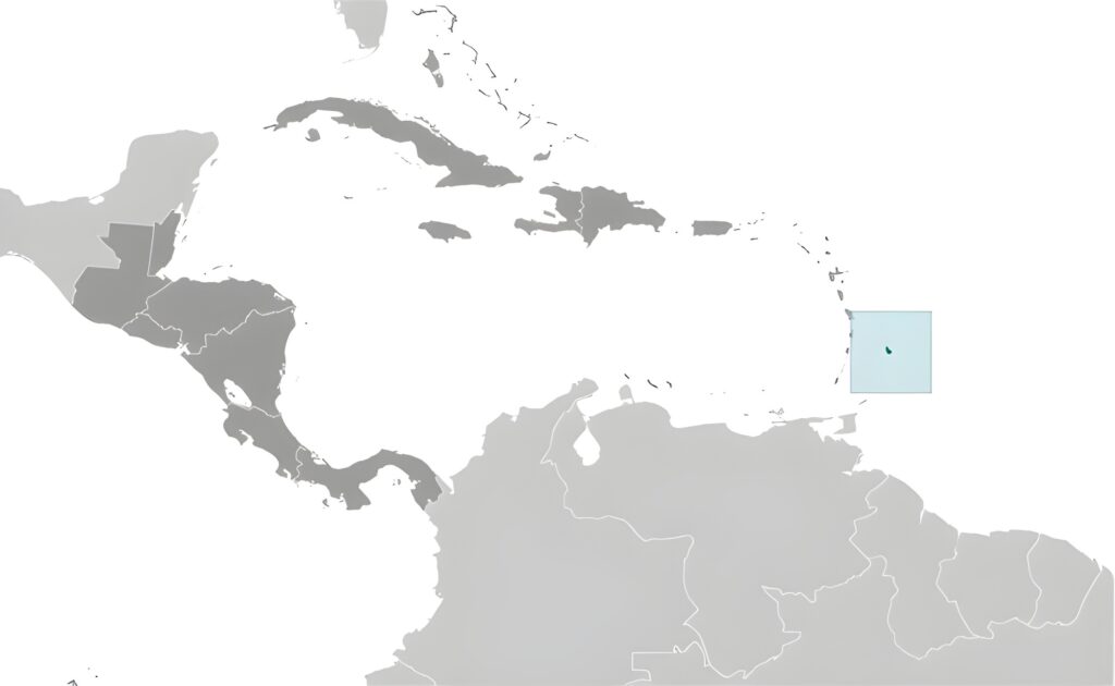 Carte de localisation de la Barbade