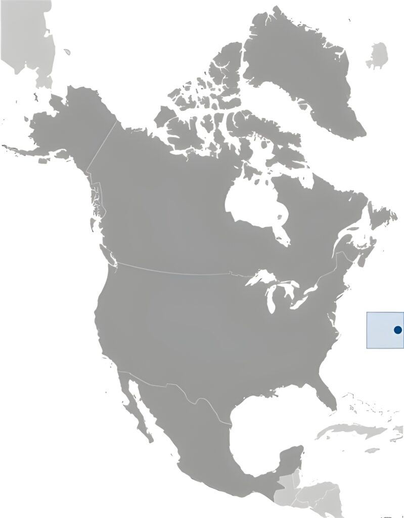 Carte de localisation des Bermudes