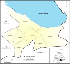Carte de la délégation de La Soukra