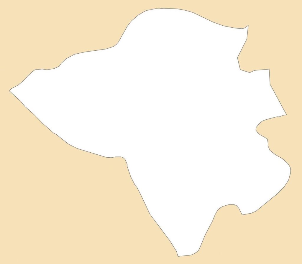 Carte vierge du gouvernorat de La Manouba.