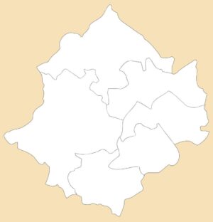 Carte vierge du gouvernorat de Zaghouan