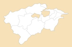 Carte vierge du gouvernorat de Bizerte